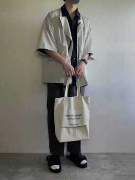 「oversize」｜rakuwear2002さん（メンズ・172cm）の春コーディネート