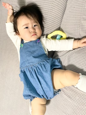 「10ヶ月」｜・.＊Hazyu＊.・さん（キッズ・70cm）の春コーディネート