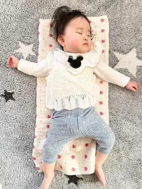 「10ヶ月」｜・.＊Hazyu＊.・さん（キッズ・70cm）の春コーディネート