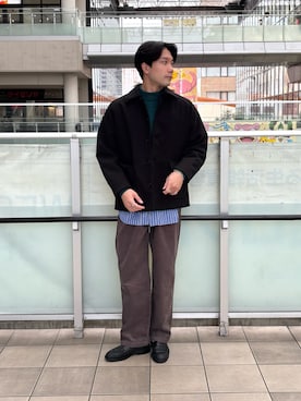 「アイテム（テーラードジャケット）」を使った、ゆうすけさん（メンズ・180cm・10代）の秋コーディネート