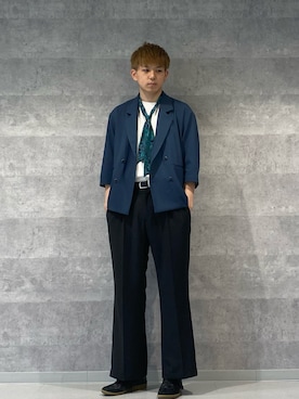 「ごきげんウィーク」｜「アイテム（ジャケット/アウター）」を使った、Harutoさん（メンズ・180cm）の春コーディネート