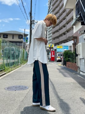 「スリット」｜Harutoさん（メンズ・180cm）の夏コーディネート