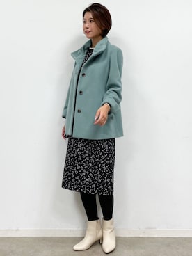 「Reflect（リフレクト）のアイテム（その他アウター）」を使った、Reflectさん（レディース・168cm）の冬コーディネート