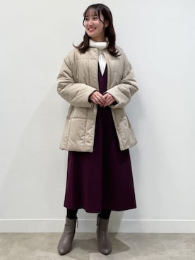 「Reflect（リフレクト）のアイテム（その他アウター）」を使った、Reflectさん（レディース・157cm）の冬コーディネート