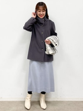 「Reflect（リフレクト）のアイテム（その他アウター）」を使った、Reflectさん（レディース・157cm）の冬コーディネート