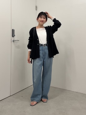 「PAPILLONNER（パピヨネ）のアイテム」を使った、asaminさん（レディース・158cm）の冬コーディネート