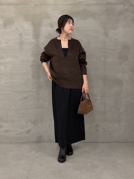 「アイテム（ワンピース/ドレス）」を使った、asaminさん（レディース・158cm・30代）の秋コーディネート