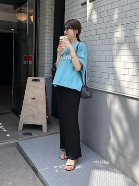 「PAPILLONNER（パピヨネ）のアイテム（シューズ）」を使った、asaminさん（レディース・158cm）の春コーディネート