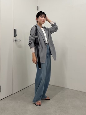 「PAPILLONNER（パピヨネ）のアイテム」を使った、asaminさん（レディース・158cm）の冬コーディネート