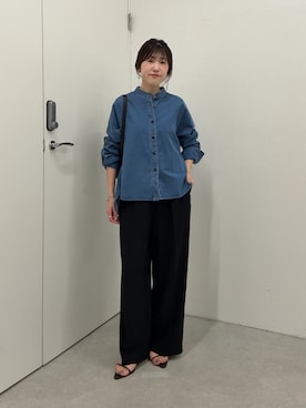 「PAPILLONNER（パピヨネ）のアイテム」を使った、asaminさん（レディース・158cm）の夏コーディネート