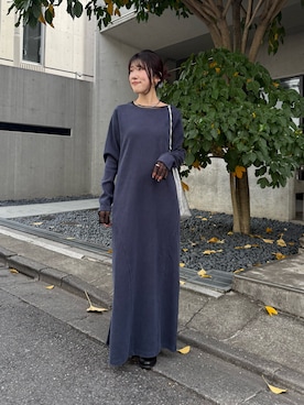 「アイテム（ワンピース/ドレス）」を使った、asaminさん（レディース・158cm・30代）の秋コーディネート