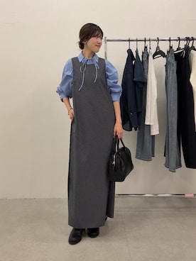「アイテム（ワンピース/ドレス）」を使った、asaminさん（レディース・158cm・30代）の秋コーディネート