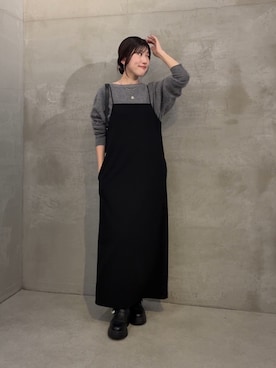 「アイテム（ワンピース）」を使った、asaminさん（レディース・158cm・30代）の秋コーディネート