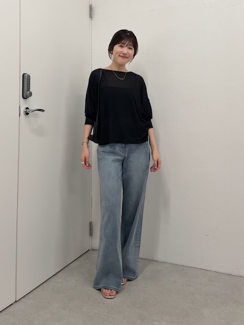 Q.anos/リラックススーパーワイド レディース COLLAGE GALLARDAGALANTE ジーンズ デニム デニムパンツ Q.anos