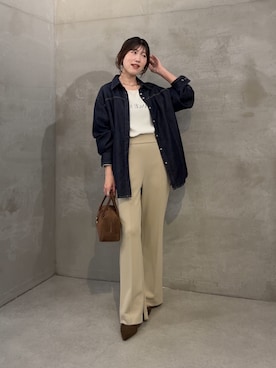 「アイテム（パンプス）」を使った、asaminさん（レディース・158cm・30代）の秋コーディネート