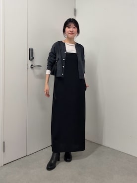 「アイテム（ワンピース/ドレス）」を使った、asaminさん（レディース・158cm・30代）の秋コーディネート