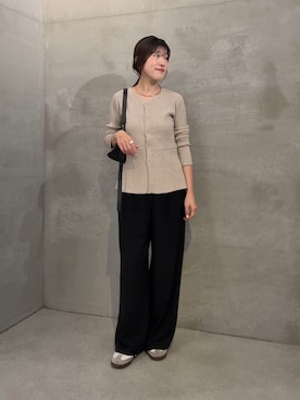 「PAPILLONNER（パピヨネ）のアイテム」を使った、asaminさん（レディース・158cm）の冬コーディネート