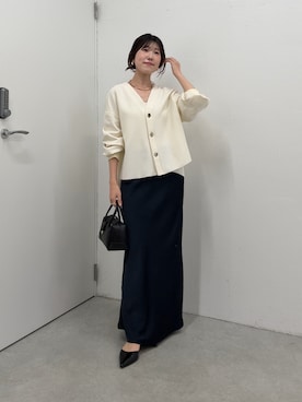 「アイテム（ボストンバッグ）」を使った、asaminさん（レディース・158cm・30代）の秋コーディネート