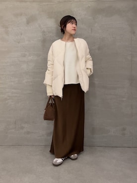 「アイテム（ボストンバッグ）」を使った、asaminさん（レディース・158cm・30代）の秋コーディネート