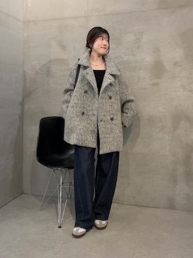 「アイテム（ニット/セーター）」を使った、asaminさん（レディース・158cm・30代）の秋コーディネート
