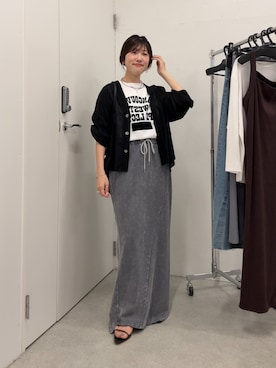 「PAPILLONNER（パピヨネ）のアイテム」を使った、asaminさん（レディース・158cm）の夏コーディネート