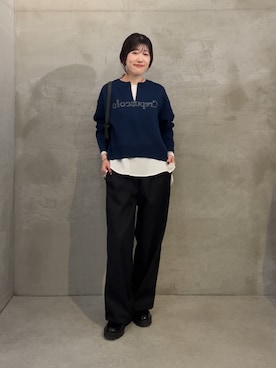 「アイテム（ショルダーバッグ）」を使った、asaminさん（レディース・158cm・30代）の秋コーディネート