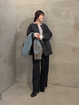 「冬の注目アウター」｜asaminさん（レディース・158cm）の秋コーディネート