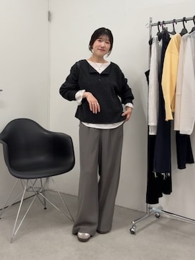 「アイテム（セットアップ）」を使った、asaminさん（レディース・158cm）の秋コーディネート