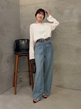 k.j様用　ブルージュデニムQ.anos WEB限定 ブルー　新品未使用品 COLLAGE GALLARDAGALANTE ジーンズ デニム デニムパンツ Q.anos