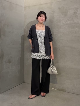 「PAPILLONNER（パピヨネ）のアイテム」を使った、asaminさん（レディース・158cm）の冬コーディネート