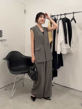 「アイテム（セットアップ）」を使った、asaminさん（レディース・158cm・30代）の秋コーディネート