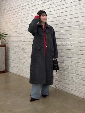 「アイテム（ダッフルコート）」を使った、asaminさん（レディース・158cm・30代）の夏コーディネート