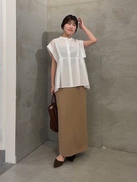 「アイテム（パンプス）」を使った、asaminさん（レディース・158cm・30代）の夏コーディネート