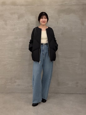 「アイテム（ニット/セーター）」を使った、asaminさん（レディース・158cm・30代）の秋コーディネート