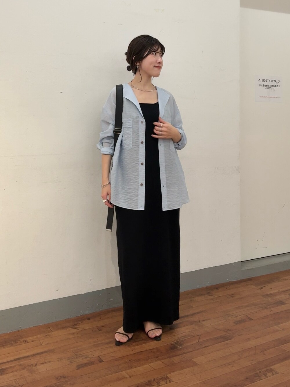 ヴィンテージライクラペルカラー半袖シアーシャツ/WEB限定を使っ