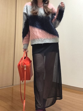 「アイテム（レッグウェア）」を使った、-𝐂𝐭𝐞・𝐌𝐞-さん（レディース・160cm）の秋コーディネート