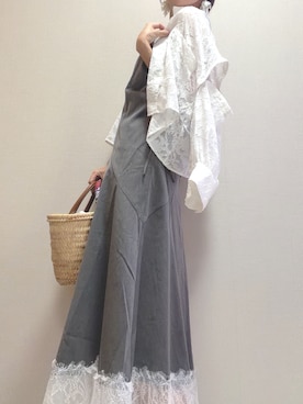 「アイテム（キーケース/キーアクセサリー）」を使った、-𝐂𝐭𝐞・𝐌𝐞-さん（レディース・160cm）の秋コーディネート