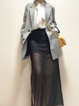 「rienda（リエンダ）のアイテム」を使った、-𝐂𝐭𝐞・𝐌𝐞-さん（レディース・160cm）の冬コーディネート