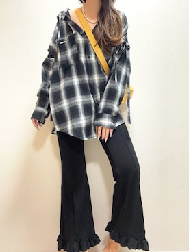 「おでかけコーデ」｜「アイテム（ニットキャップ/ビーニー）」を使った、-𝐂𝐭𝐞・𝐌𝐞-さん（レディース・160cm）の秋コーディネート