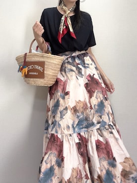 「HERMES（エルメス）のアイテム」を使った、-𝐂𝐭𝐞・𝐌𝐞-さん（レディース・160cm）の夏コーディネート
