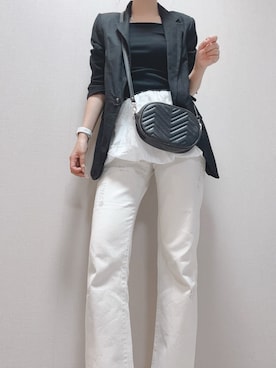 「H&M」｜-𝐂𝐭𝐞・𝐌𝐞-さん（レディース・160cm）の秋コーディネート