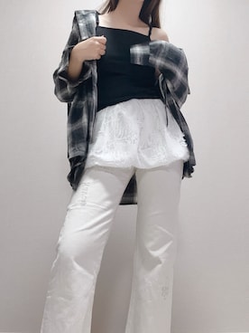 「UNITED ARROWS（ユナイテッドアローズ）のアイテム（パンツ）」を使った、-𝐂𝐭𝐞・𝐌𝐞-さん（レディース・160cm）の秋コーディネート