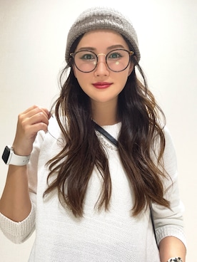 「off white（オフホワイト）のアイテム」を使った、-𝐂𝐭𝐞・𝐌𝐞-さん（レディース・160cm）の冬コーディネート