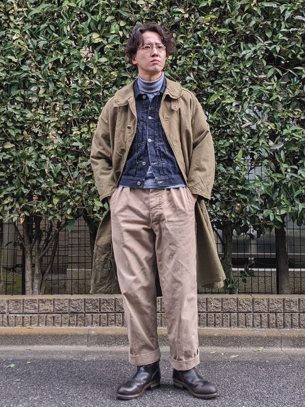 Wataru｜フランス軍M52のチノパンツを使ったコーディネート - WEAR