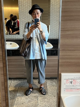 「無（ム）のアイテム」を使った、nori Yuki  さん（メンズ・167cm）の夏コーディネート
