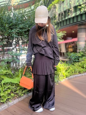 「LACOSTE（ラコステ）のアイテム」を使った、oyamadaさん（レディース・155cm）の春コーディネート