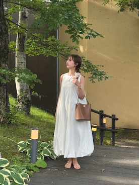 「Riberry（リベリー）のアイテム」を使った、萌 々さん（レディース・165cm）の夏コーディネート