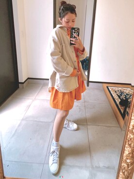 「yellow」｜「アイテム（ワンピース/ドレス）」を使った、ej17さん（レディース・149cm）の春コーディネート