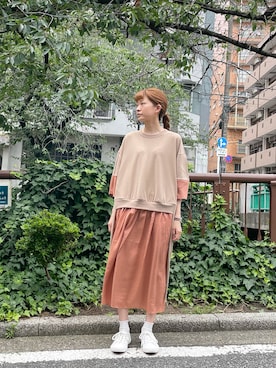 「FRAPBOIS（フラボア）のアイテム」を使った、hirotaさん（レディース・162cm）の夏コーディネート