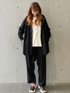 「FRAPBOIS（フラボア）のアイテム（パンツ）」を使った、hirotaさん（レディース・162cm）の冬コーディネート